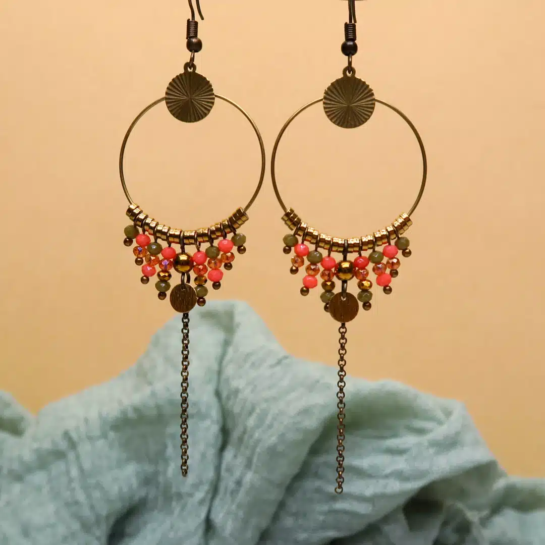100 crochets de boucles d'oreilles bronze - Image 2