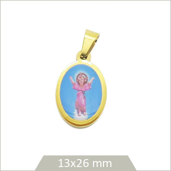 1 pendentif angelot pour bijoux religieux