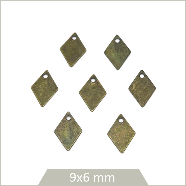 45 minis breloques bronze losange