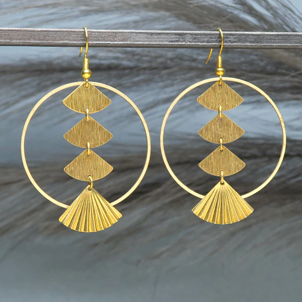 48 crochets de boucles d'oreilles bille en laiton brut - Image 3