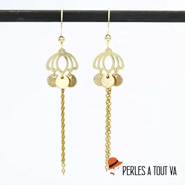 6 breloques petit lotus doré cantOr - Image 2