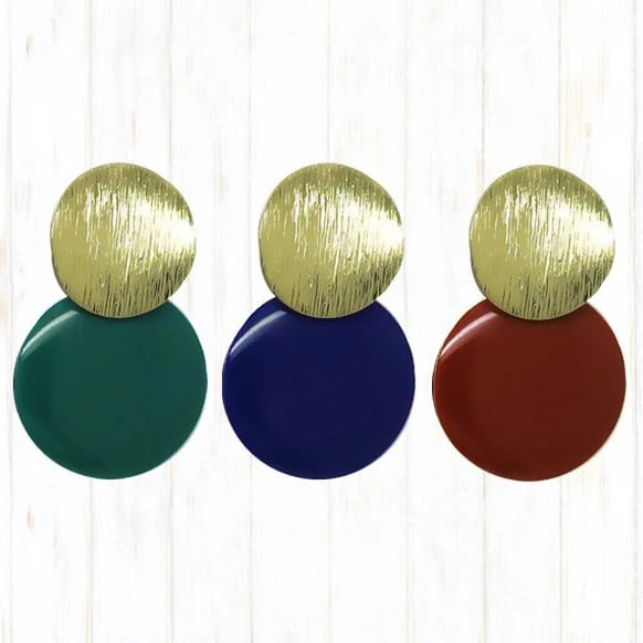 6 clous de boucles d'oreilles cercle incurvé dorés CantOr - Image 3